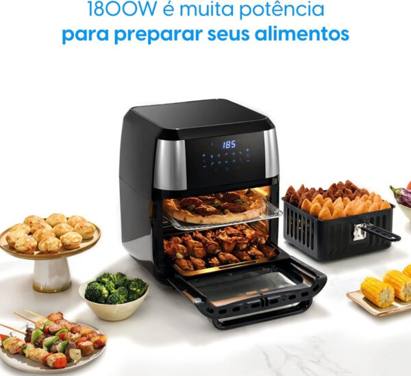 Fritadeira Elétrica Sem Óleo Elgin 12 Litros 4 Em 1 Forno 220V 1800W - Image 11