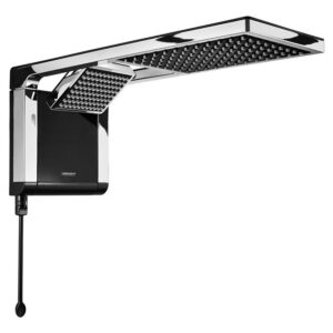 Chuveiro Lorenzetti Acqua Duo Preto Cromado 127V 5500W