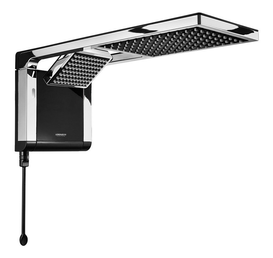 Chuveiro Lorenzetti Acqua Duo Preto Cromado 127V 5500W