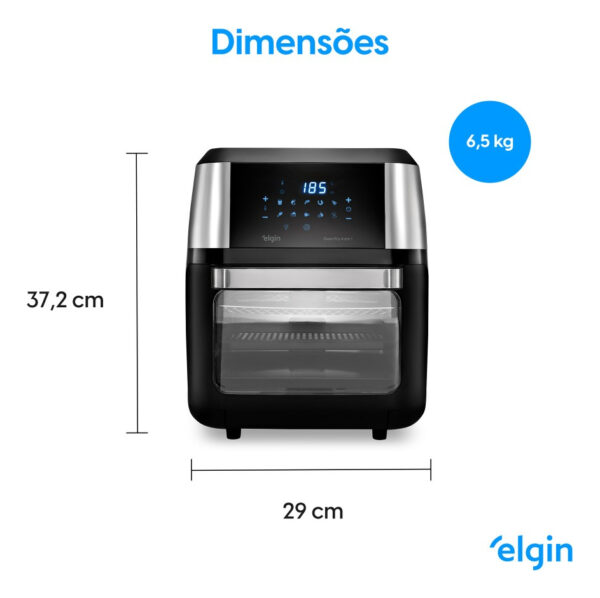 Fritadeira Elétrica Sem Óleo Elgin 12 Litros 4 Em 1 Forno 127V 1800W - Image 11