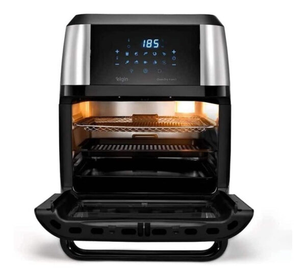Fritadeira Elétrica Sem Óleo Elgin 12 Litros 4 Em 1 Forno 220V 1800W - Image 3