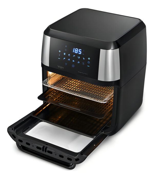Fritadeira Elétrica Sem Óleo Elgin 12 Litros 4 Em 1 Forno 127V 1800W - Image 3