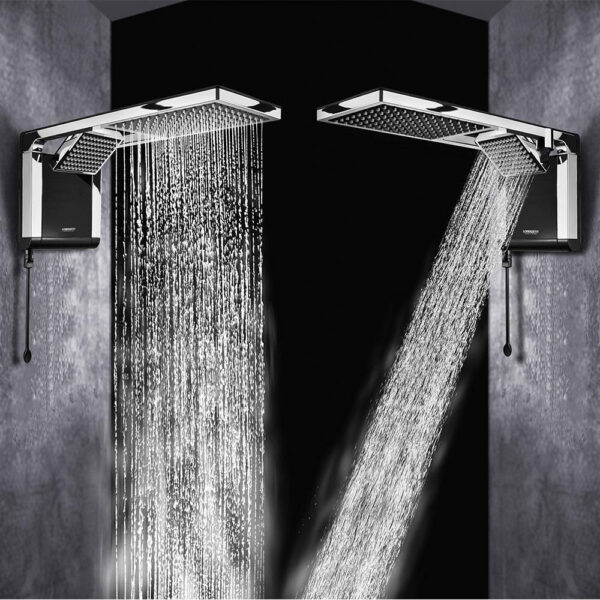 Chuveiro Lorenzetti Acqua Duo Preto Cromado 127V 5500W - Image 10