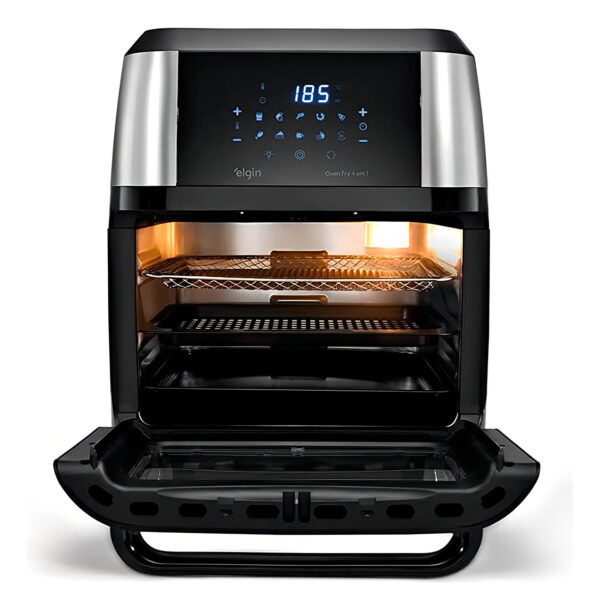 Fritadeira Elétrica Sem Óleo Elgin 12 Litros 4 Em 1 Forno 127V 1800W - Image 5