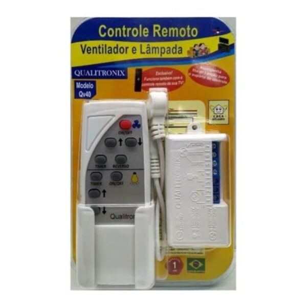 Controle Remoto Ventilador Lâmpada QV40 - Qualitronix - Image 2