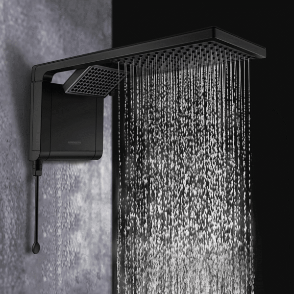 Chuveiro Lorenzetti Acqua Duo Preto Fosco 220V 7800W - Image 3